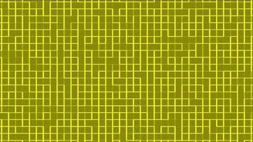 Yellow Maze Pattern Animation - grid background video