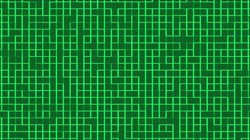 Green Maze Pattern Animation - grid background video