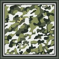 Abstract Square Camouflage Scarf Print Pattern vector