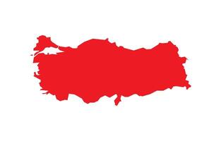 Map of Turkey. Turkey Map on white background. vector