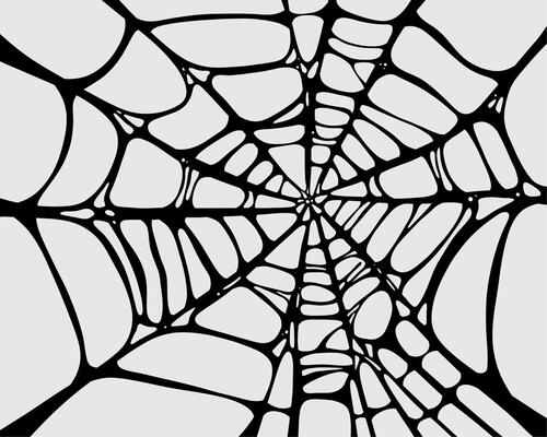 Spiderweb net clip art pattern clothing t shirt apparel design background ink illustration editable