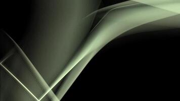 A black background with a white and green abstract design video