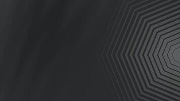 Dark Grey Hexagonal Tunnel with Depth Optical Illusion. video