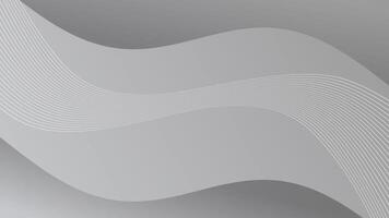 Grey Wavy Lines Abstract Loop Background. video