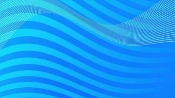 Blue Background Wave Lines Abstract Motion Loop. video