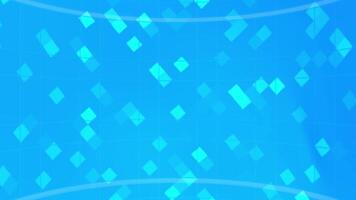 Blue Curve Pixel Grid Background Loop Animation. video