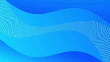 Blue Wavy Lines Abstract Loop Background. video