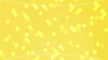 Yellow Curve Pixel Grid Background Loop Animation. video