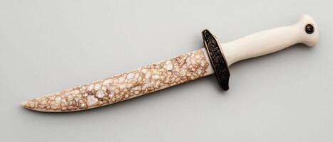 Decorative dagger with intricate handle photo