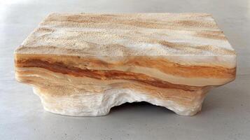 Weathered stone slab with natural patterns photo