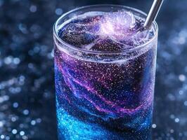 Sparkling galaxy cocktail photo