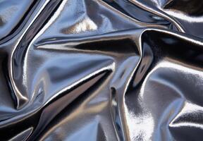 Shiny metallic surface with abstract patterns photo