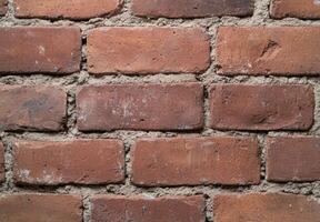 Weathered brick wall texture photo