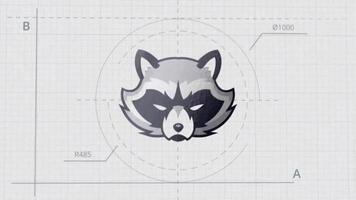 Technical Sketch Logo motion_graphic