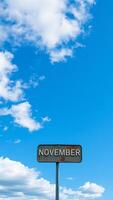 rusty sign november photo