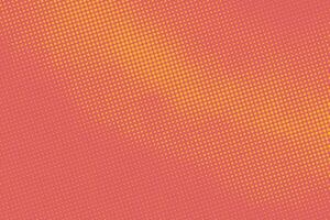 Red Halftone Dotted Texture. Monochrome retro halfton dotted pop art background vector