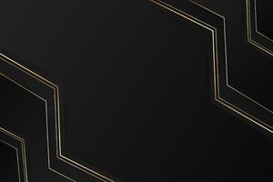 Abstract Black and Gold Geometric Luxury Background with Copy Space for Text vector