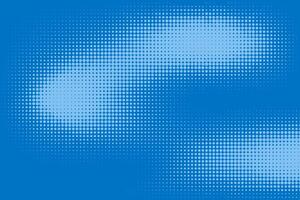Blue Halftone Dotted Texture. Monochrome retro halfton dotted pop art background vector