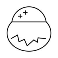 halloween ball icon vector