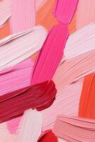 Abstract brush strokes in warm shades creating a cozy and inviting textured design suitable for natural themes photo