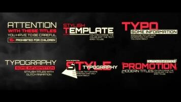 This template contains 6 unique and modern header animations. You can edit the text and customize the colors to create your own style. motion_graphic