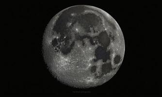 Moon surface crescent moon lunar craters detailed texture photo