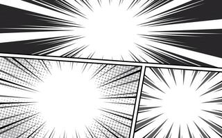 Comic book template. frames for dialogue, communication boxes of various shapes vector
