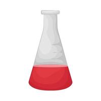 Illustration of lab flask vector