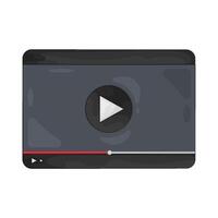 Illustration of play button vector