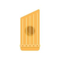 Ancient kannel string musical instrument playing music icon vector
