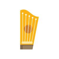 Kantele finnish harp like string instrument playing music vector