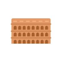 Roman colosseum facade representing italian history and architecture vector