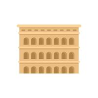 The colosseum building showing ancient roman architecture vector