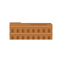 The colosseum building representing ancient rome history vector