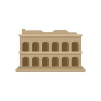 Ancient roman colosseum building remaining strong after thousands of years vector