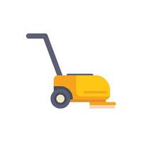 Professional cleaning equipment floor polisher machine icon vector