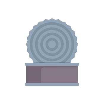 Closed tin can with easy open lid for preserving food vector