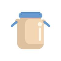 Milk can holding fresh dairy from the farm vector