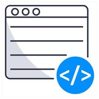 Coding and code icon concept vector
