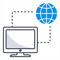 Connection and link icon concept vector
