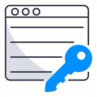 Keywords and tags icon concept vector