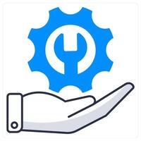 Support and aid icon concept vector