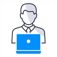 Web Developer and coding icon concept vector