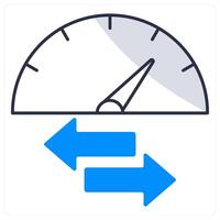 Speed Bandwidth and speed icon concept vector