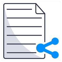 File Sharing and transfer icon concept vector