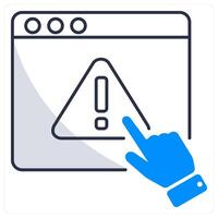 Error and alert icon concept vector