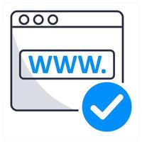 Domain Name and url icon concept vector
