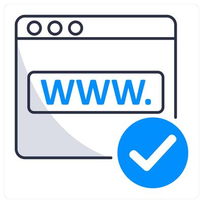 Domain Name and url icon concept