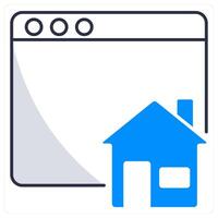 Home Page and website icon concept vector