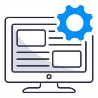 User Interface and design icon concept vector